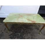 marble top table brass base
