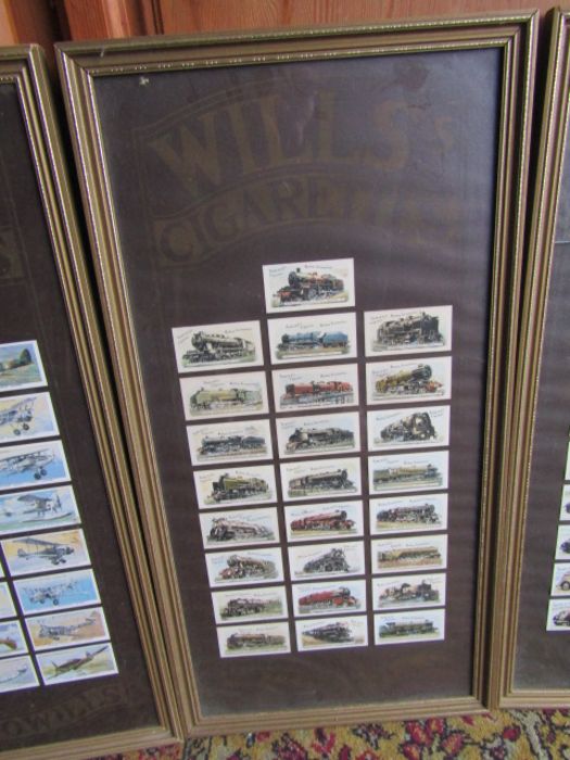 3 Framed Will's cigarette card collections, one has broken glass - Image 3 of 4