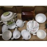 Denby oven dish and cups etc and picture plate collection
