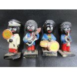 4 vintage Robertson's figures- 3 musicians and a lollipop man