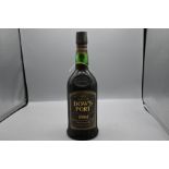 Dow's Port Late Bottled Vintage 1984. Port in neck of bottle