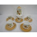 M. Fenton hand painted part tea set 1970s