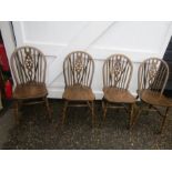 4 wheel back chairs