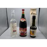 Collect of three different alcohols to include Ron Calados Superior While Rum, SOMERSET Royal