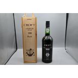 1988 Croft late bottled vintage port in box