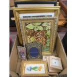 A box of picture frames