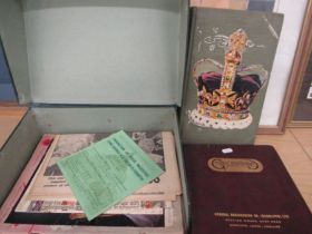 Royal ephemera- a scrapbook relating to the Royals and a folder of newspaper cuttings