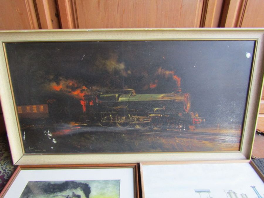 3 Framed train prints - Image 5 of 7