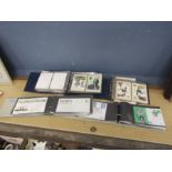 4 Albums containing first day covers and Post Office picture cards