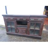 A hardwood sideboard