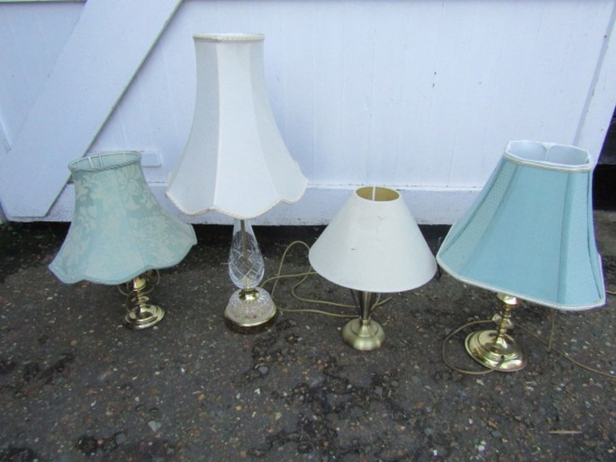 4 Table lamps (plugs removed for display purposes only)