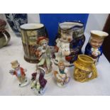 Beswick Doulton cup, Toby jugs and figures
