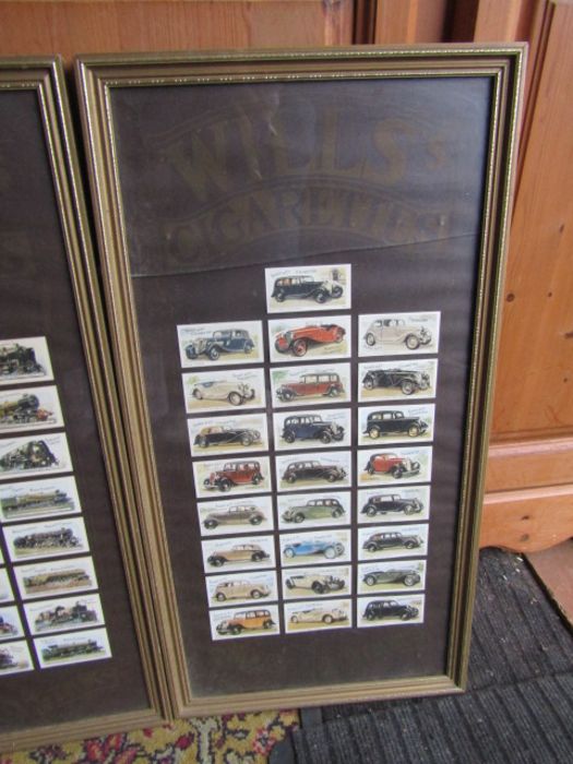 3 Framed Will's cigarette card collections, one has broken glass - Image 4 of 4