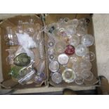 2 boxes of glass ware inc Dartington, quality glassware