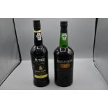 Two bottles of Port to include Cockburn's Special Reserve port 1litre, one bottle of Armilar rugby