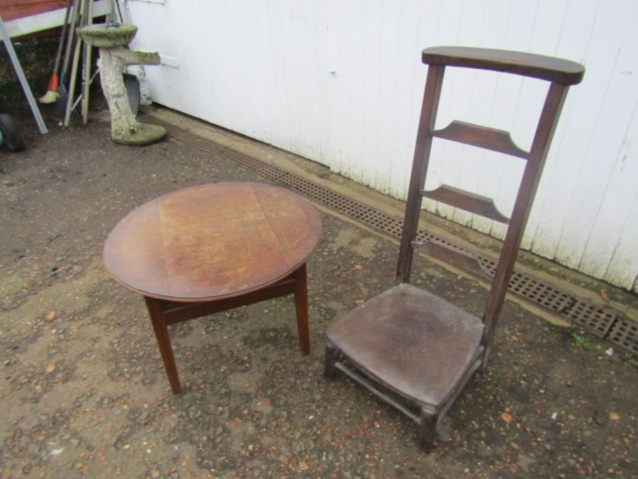 Prayer chair and needlework table