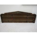 An E.J Riley vintage  snooker score board