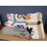 3 Handmade patchwork double quilts