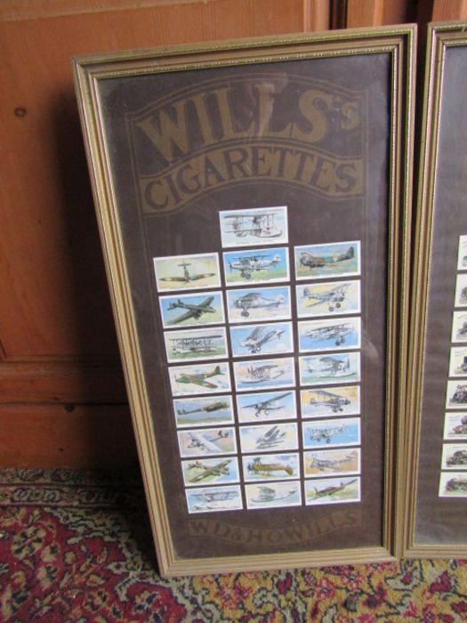 3 Framed Will's cigarette card collections, one has broken glass - Image 2 of 4