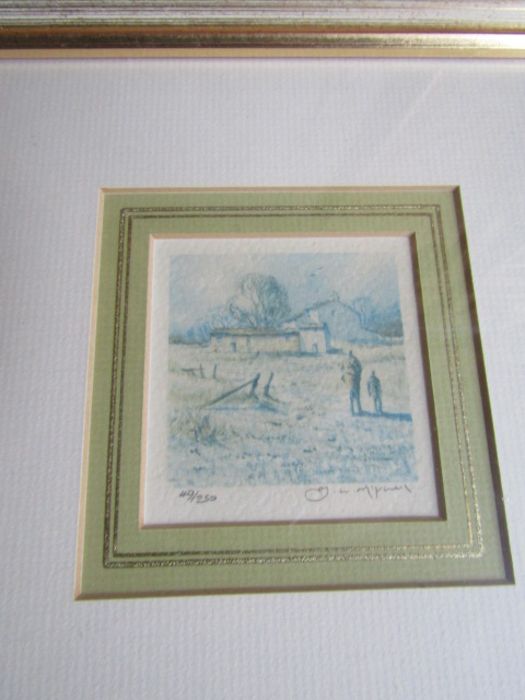 Boyeth Quigao signed watercolour and framed prints etc - Image 10 of 11