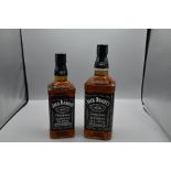 Two bottles of Jack Daniels one 70cl and one 1litre