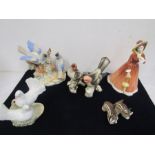 Royal Doultom lady, USSR bird figures