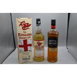 Two bottles of whisky to include The English Whisky Chapter 6 and one bottle of Whyte & Mackey