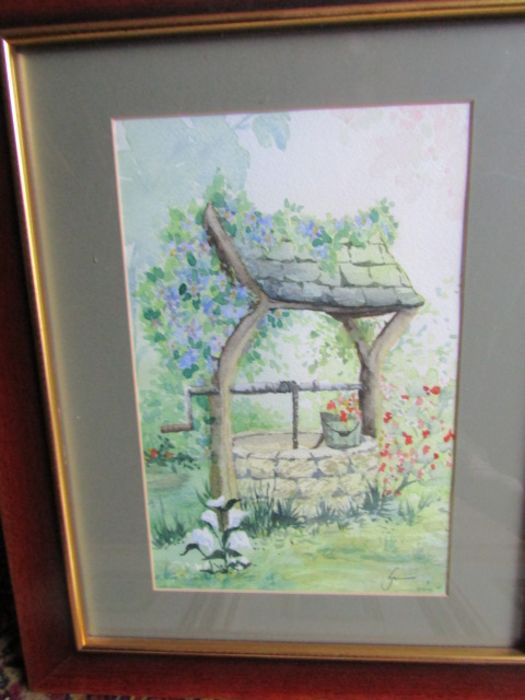 Boyeth Quigao signed watercolour and framed prints etc - Image 5 of 11