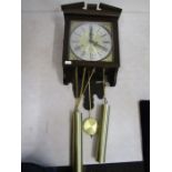 Wall clock with weights