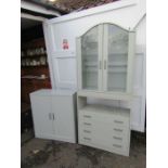 Modern 2 door cupboard and display cabinet