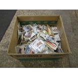 Box of mixed cigarette cards