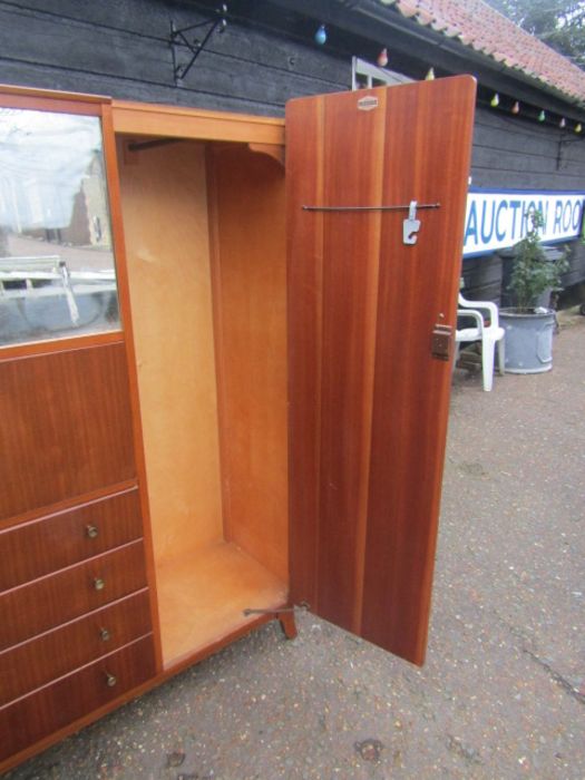 2 Mid century Lebus wardrobes - Image 2 of 4