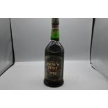 Dow's Port Late bottled vintage 1982. Port in neck of the bottle