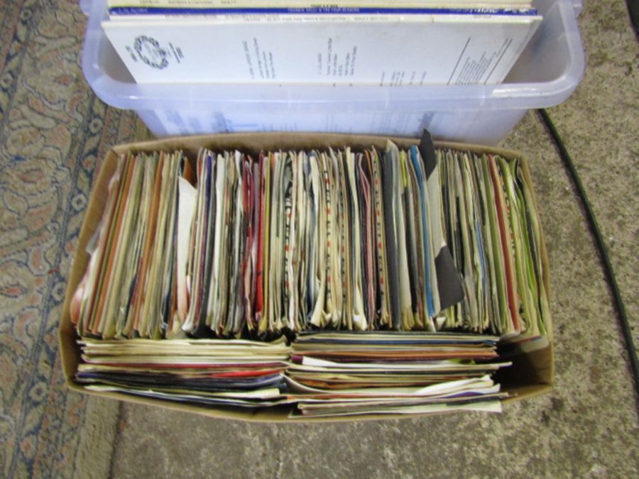 Box of LP's and a box of 45's - Image 2 of 7