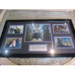 X-men collage display in frame featuring 5 stills from the film