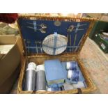 A Brexton picnic basket with contents-