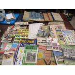 Football ephemera- lots of newspaper cuttings, booklets, posters relating to football and various