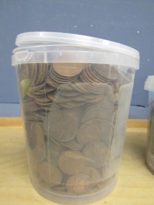 A tub of pre decimal penny's 11kg