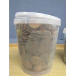 A tub of pre decimal penny's 11kg