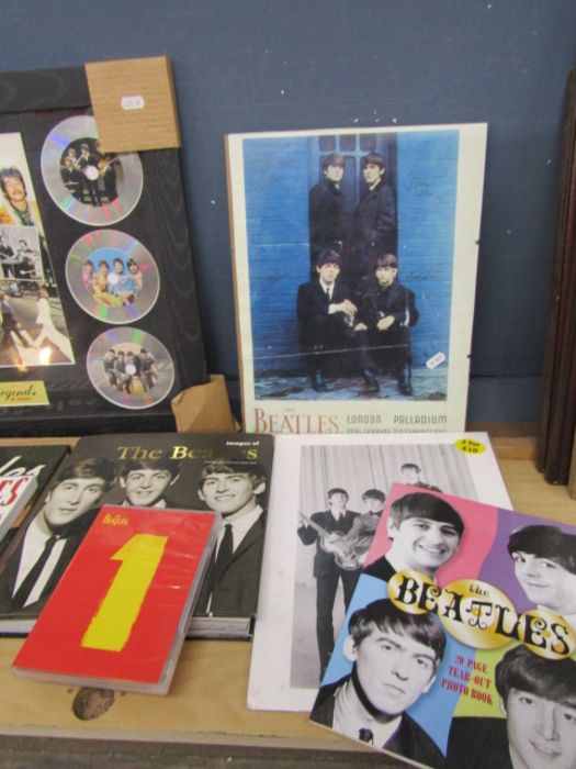 Beatles books, framed pictures and single etc - Image 2 of 4