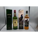 Two bottles of whiskey to include Jamesons and The black Grouse both 70cl (boxed)