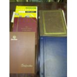 4 stamp albums/stock books with various used stamps plus one unused album