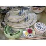 TAMS ware oval platters and a tureen,, Royal Doulton posie, Sadler trinket pot  plus Falconware