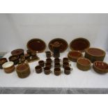 80+ Hornsea 'Heirloom' comprising 12 dinner plates, 3 oval platters, 8 side, 11 cake plates, 6