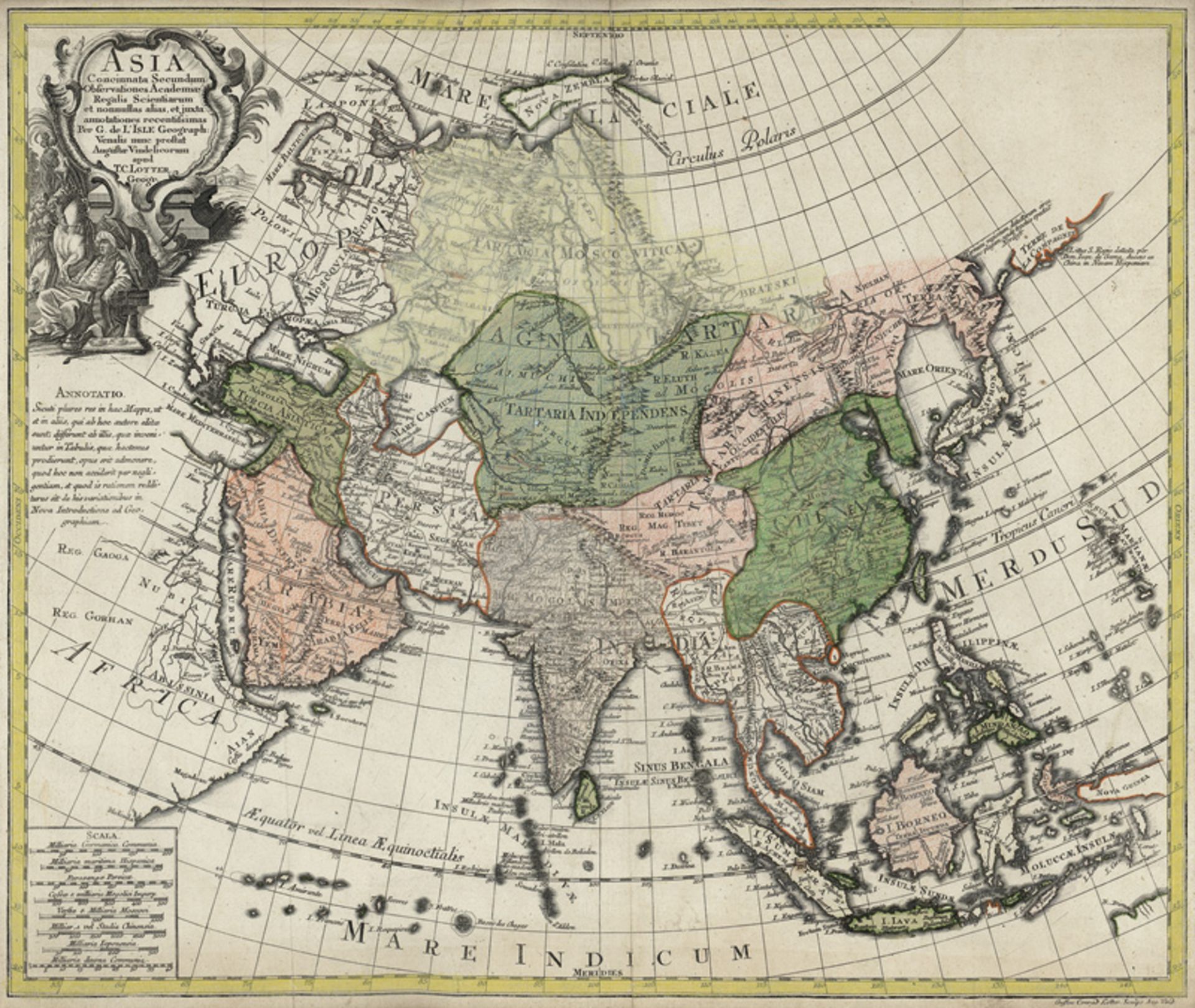 Lotter, Gustav Conrad und De l'Isle...: Asia