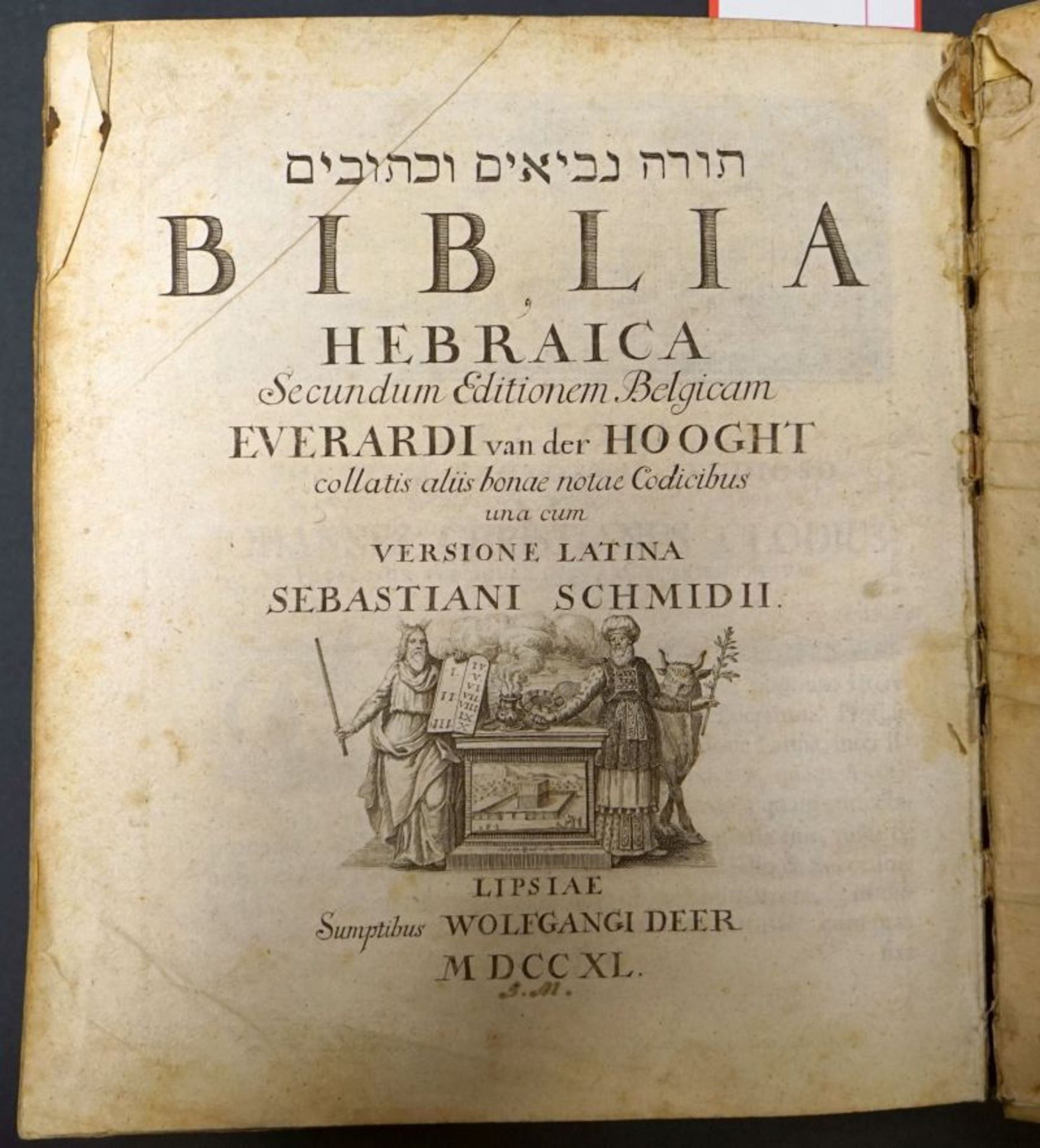 Tora nevi'im u-ketuvim: Biblia hebraica secundum editionem Belgicam