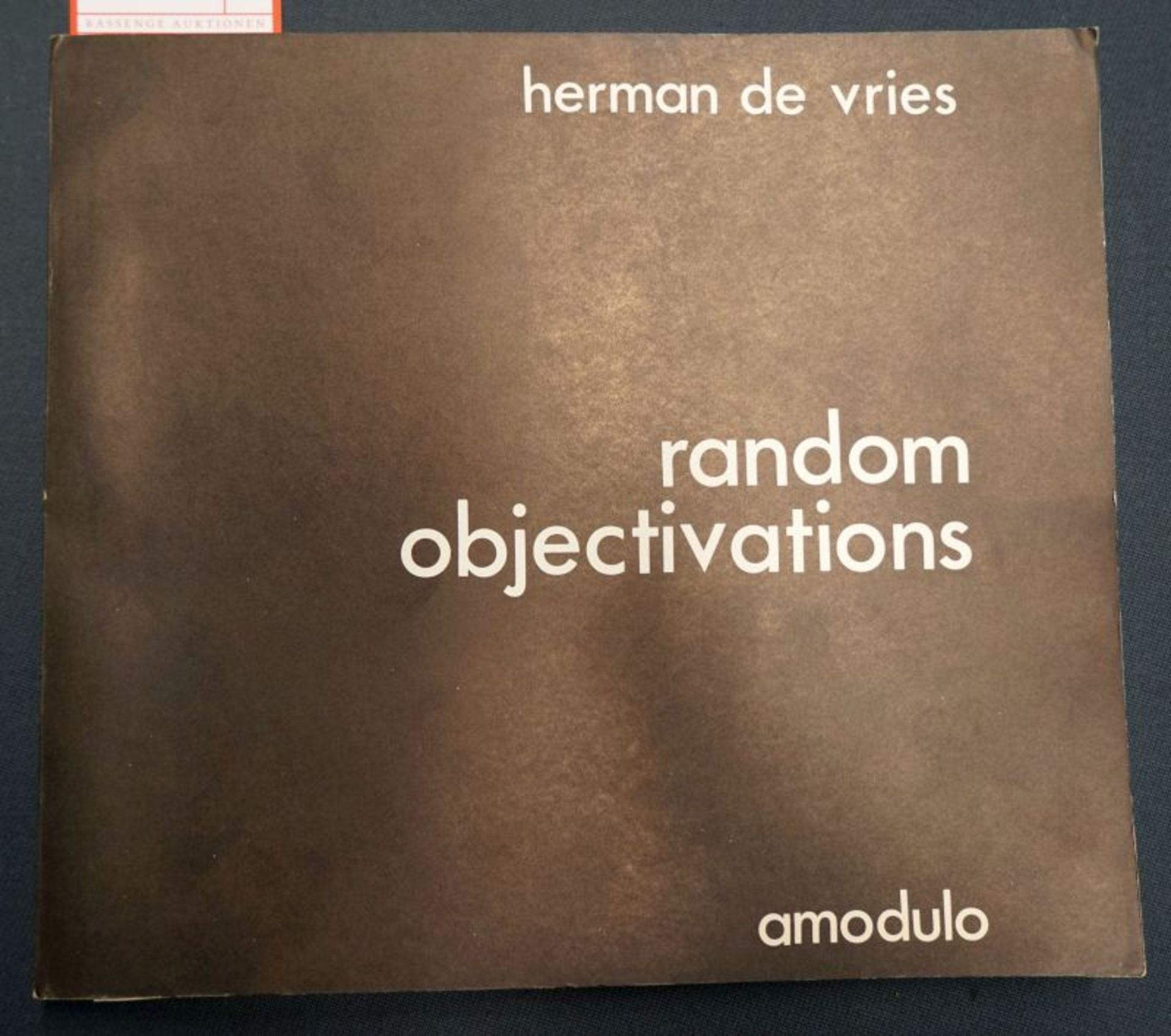 Vries, Herman de: random objectivations