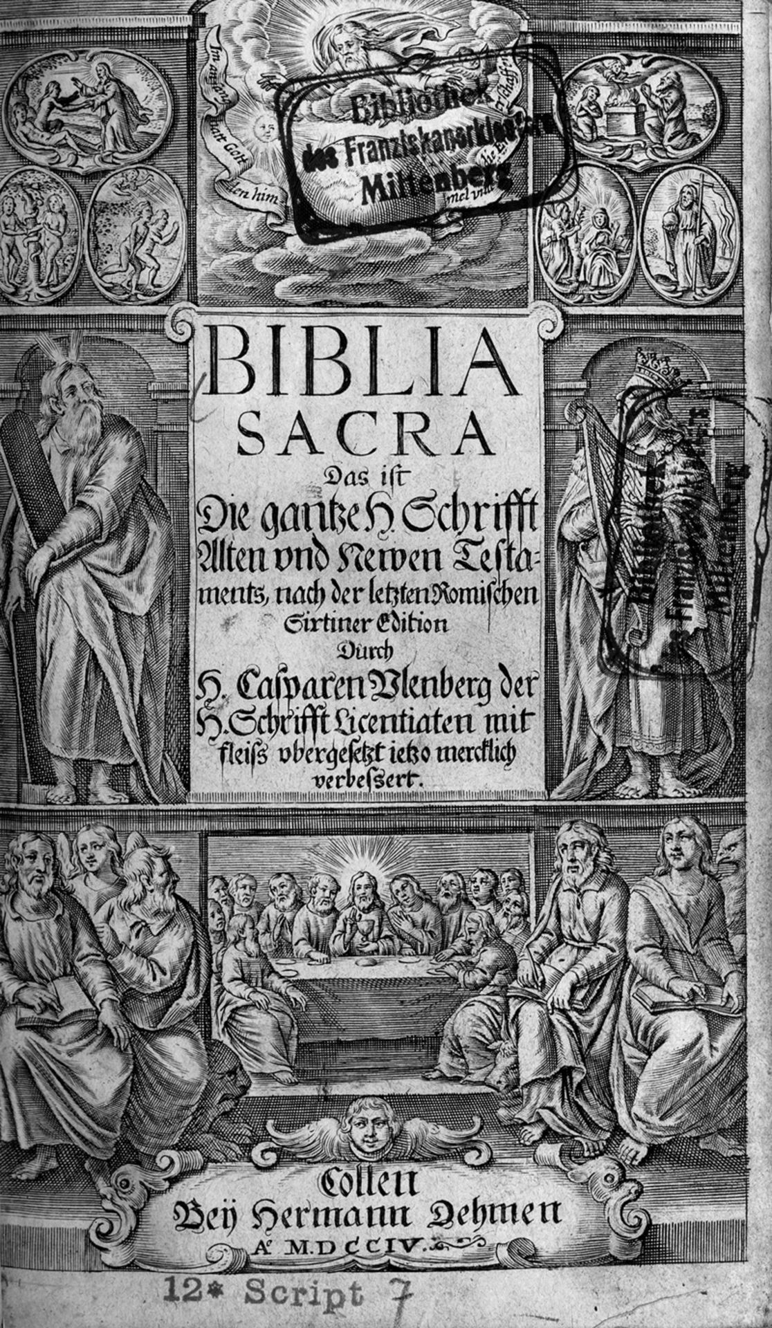 Biblia sacra das ist die gantze H. ...: Ulenberg-Bibel