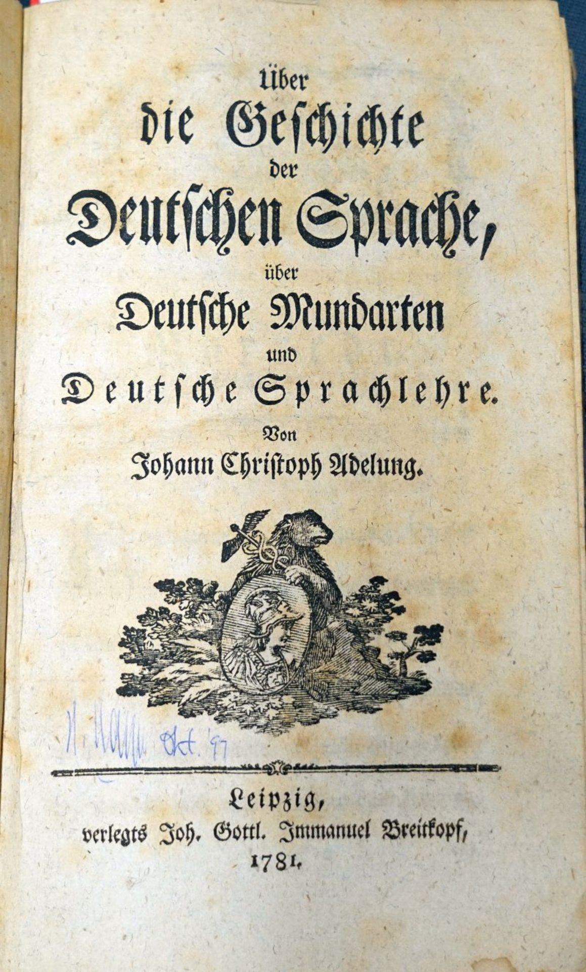 Adelung, Johann Christoph: Sammelband mit 3 Werken in Erstausgaben