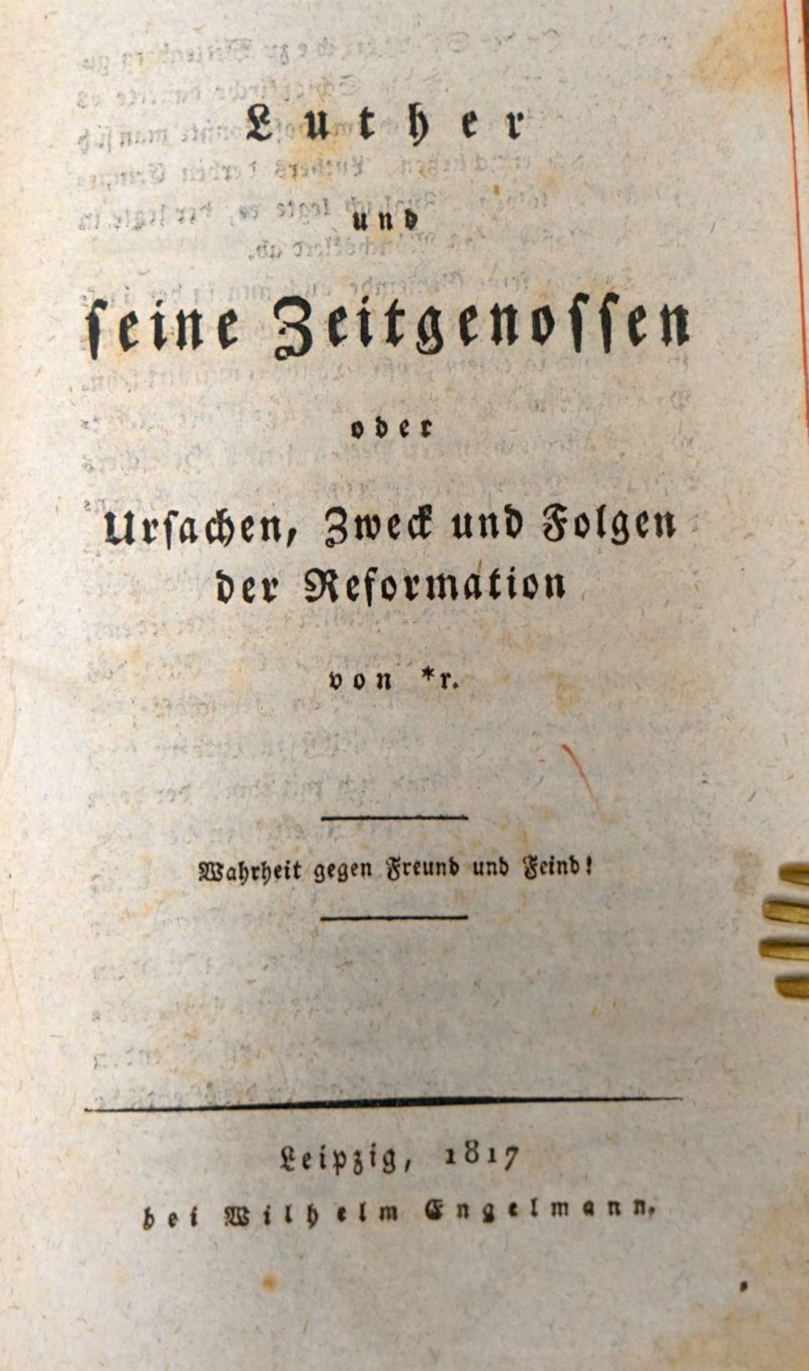 Becker, Gottfried Wilhelm: Luther und seine Zeitgenossen 